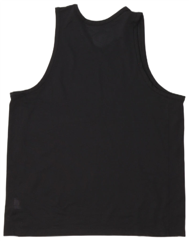 Nike Mens Dri Fit Vest Top 2XL Black Polyester