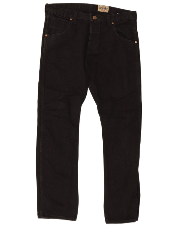 Wrangler Mens Spencer Slim Straight Jeans W34 L32 Black