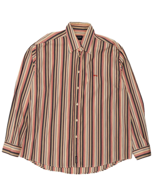 MC Gregor Mens Shirt XL Multicoloured Striped Cotton