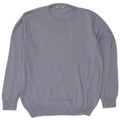 Trussardi Herre Crew Neck Jumper Sweater Medium Blue Wool