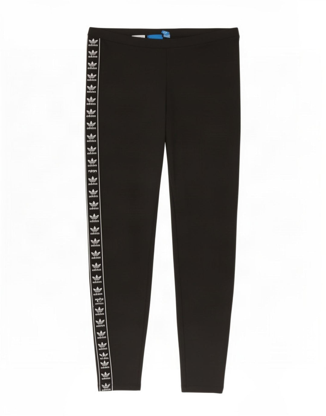 Adidas Womens Graphic Leggings UK 12 Medium Black Polyester