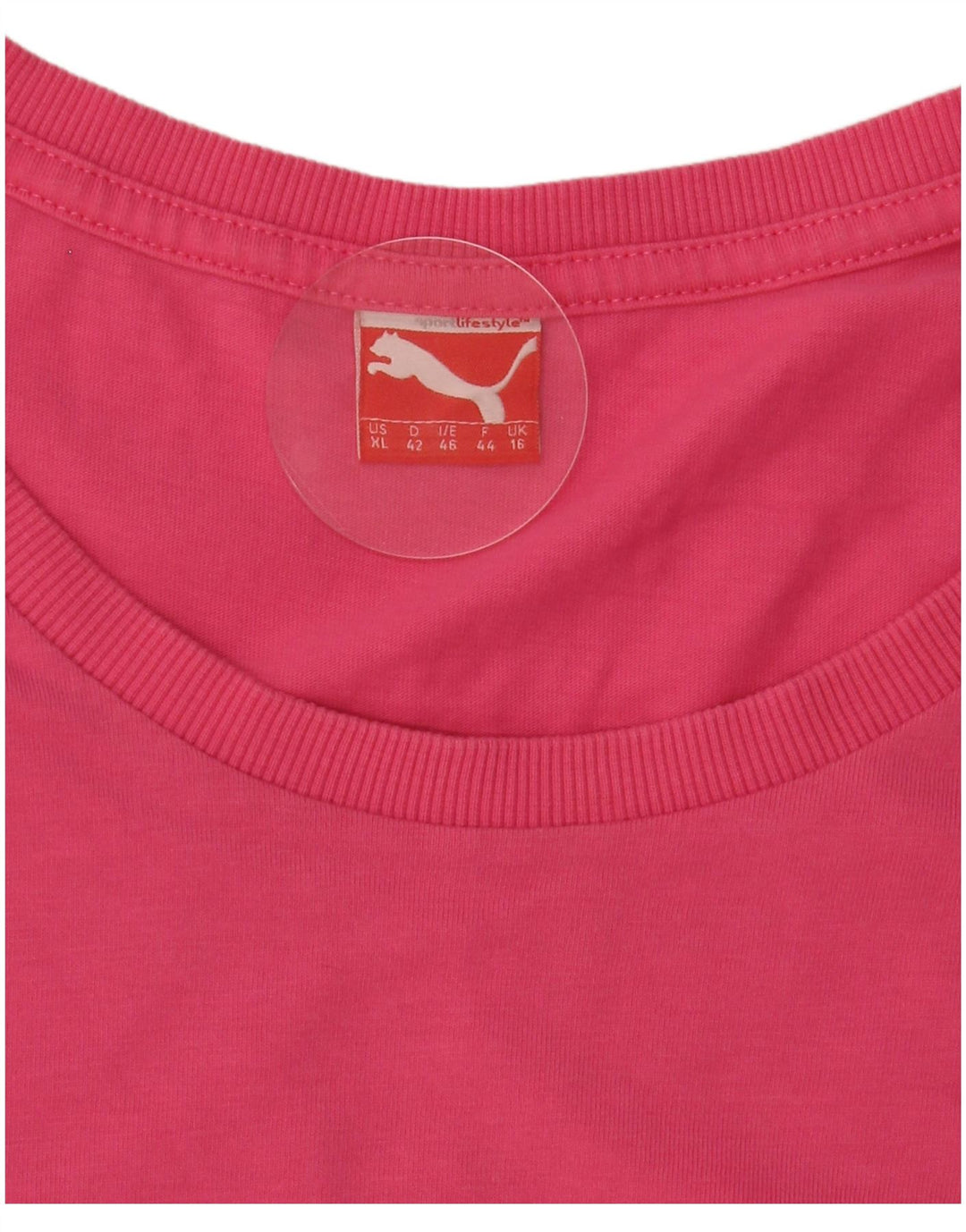 Puma Womens T-Shirt Top UK 16 Large Pink