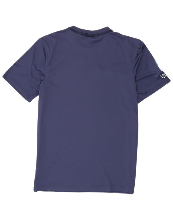 Nike Mens Dri Fit Graphic T-Shirt Top Medium Navy Blue Colourblock