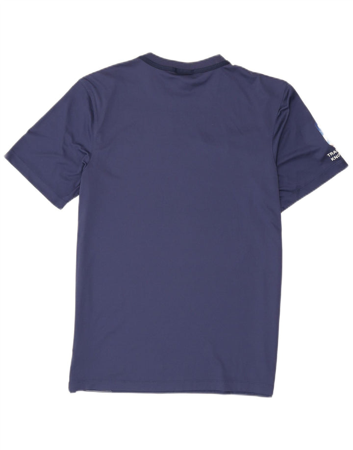 Nike Mens Dri Fit Graphic T-Shirt Top Medium Navy Blue Colourblock