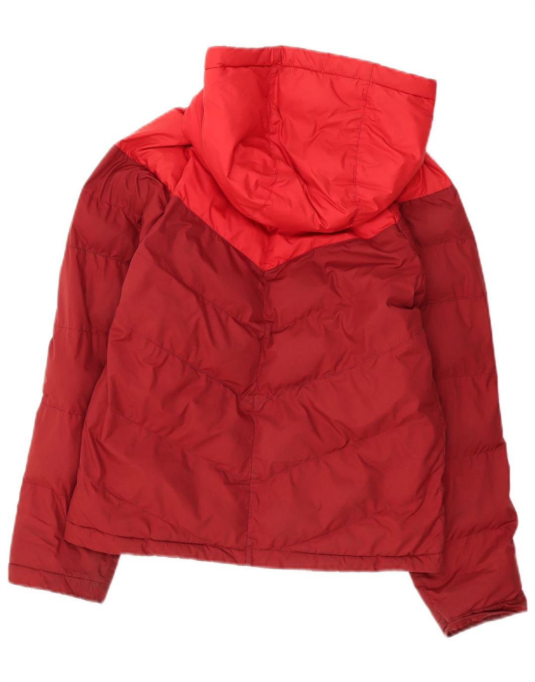 Nike drenge hættepolstret jakke 12-13 år stor rød farveblok polyester
