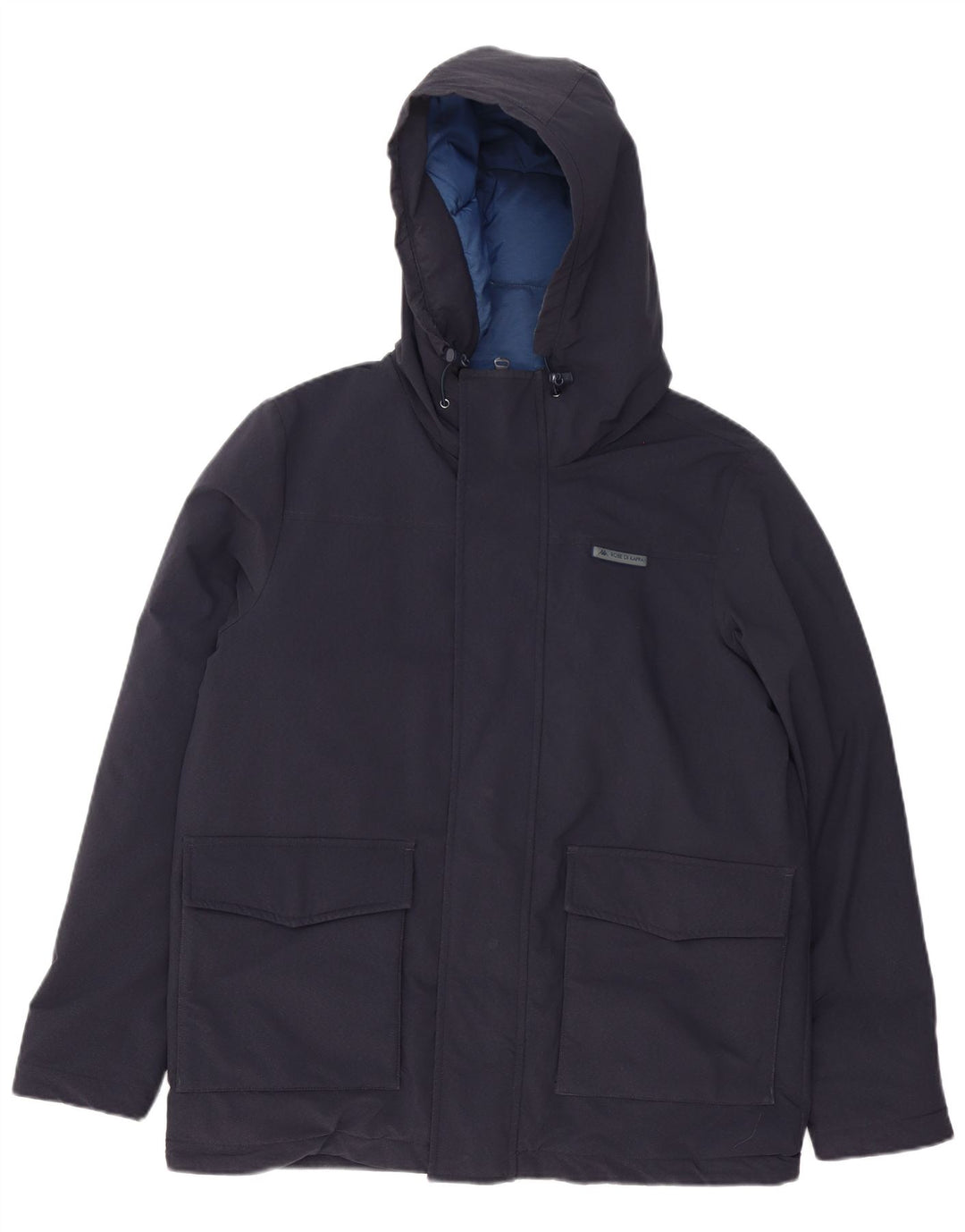 Kappa Mens Hooded Padded Jacket UK 38 Medium Navy Blue Polyamide