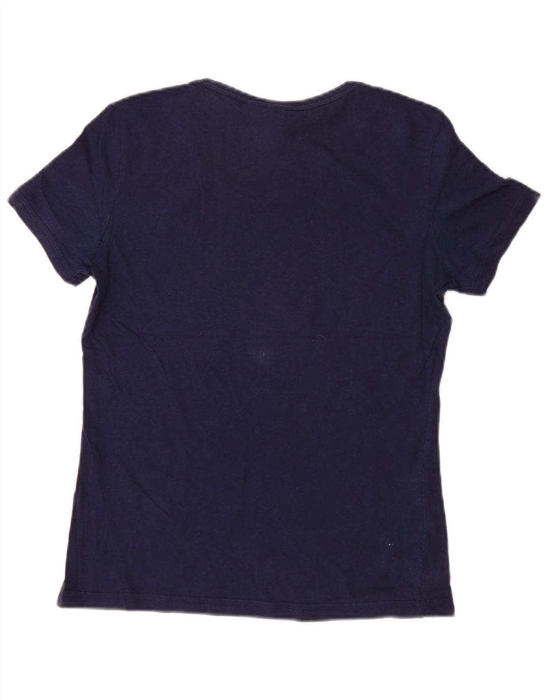 Adidas Womens Graphic T-Shirt Top UK 12 Medium Navy Blue