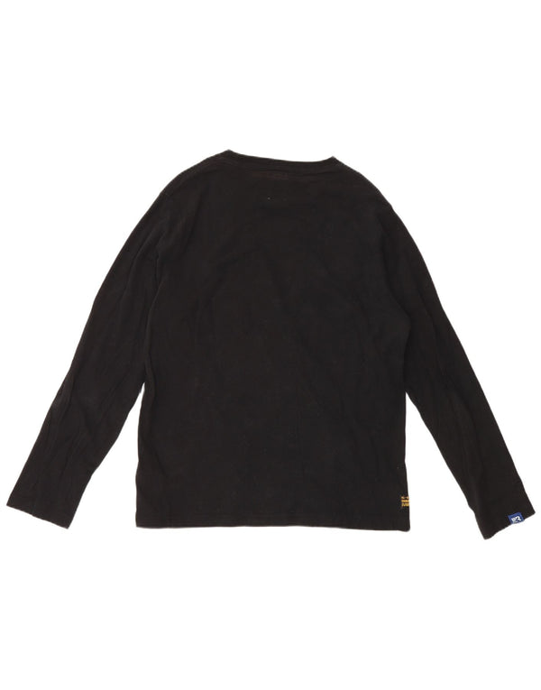 G-Star Haut graphique à manches longues pour hommes, grand coton noir