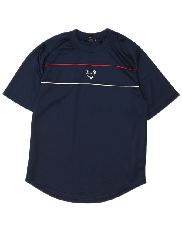T-shirt da uomo Nike Top Large in poliestere blu navy