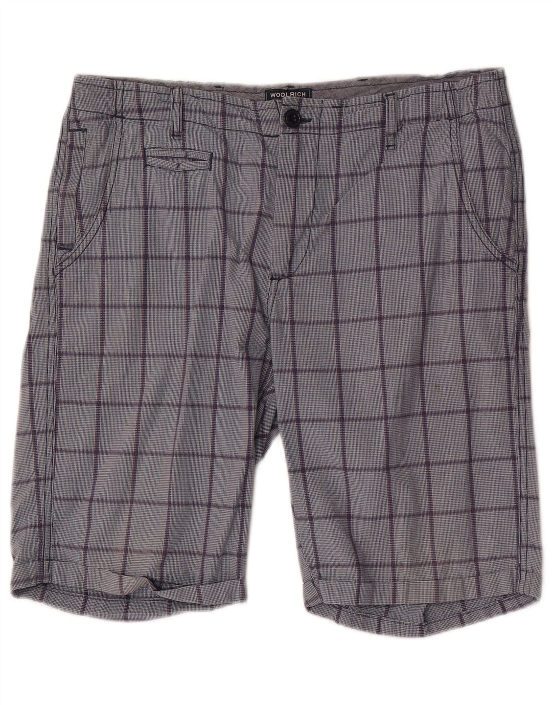 Woolrich Chino Shorts til mænd W32 Medium Blue Check