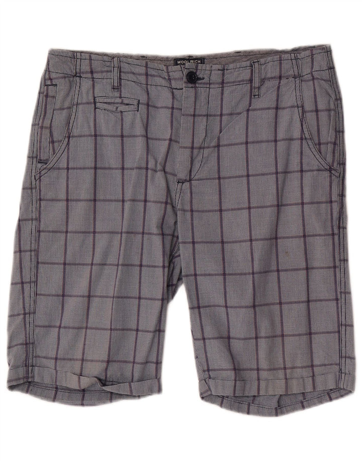 Woolrich Chino Shorts til mænd W32 Medium Blue Check