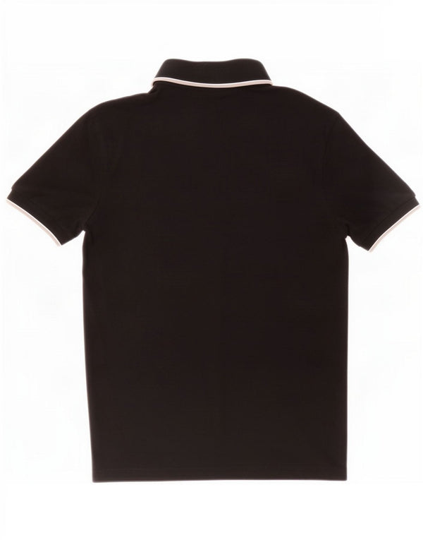Kappa Mens Polo Shirt Large Black Cotton