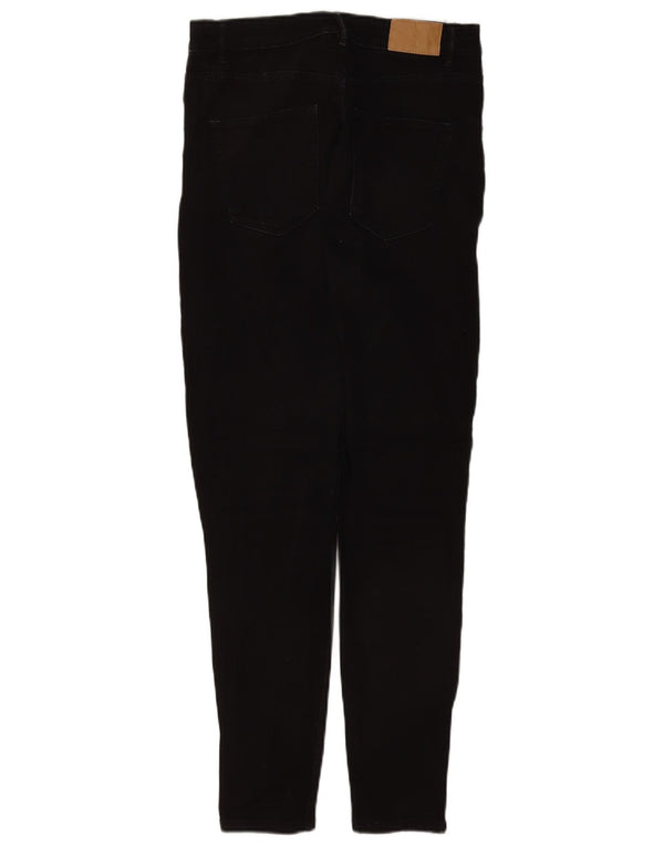 Zara Damen Skinny Jeans EU 42 Large W32 L28 Schwarze Baumwolle