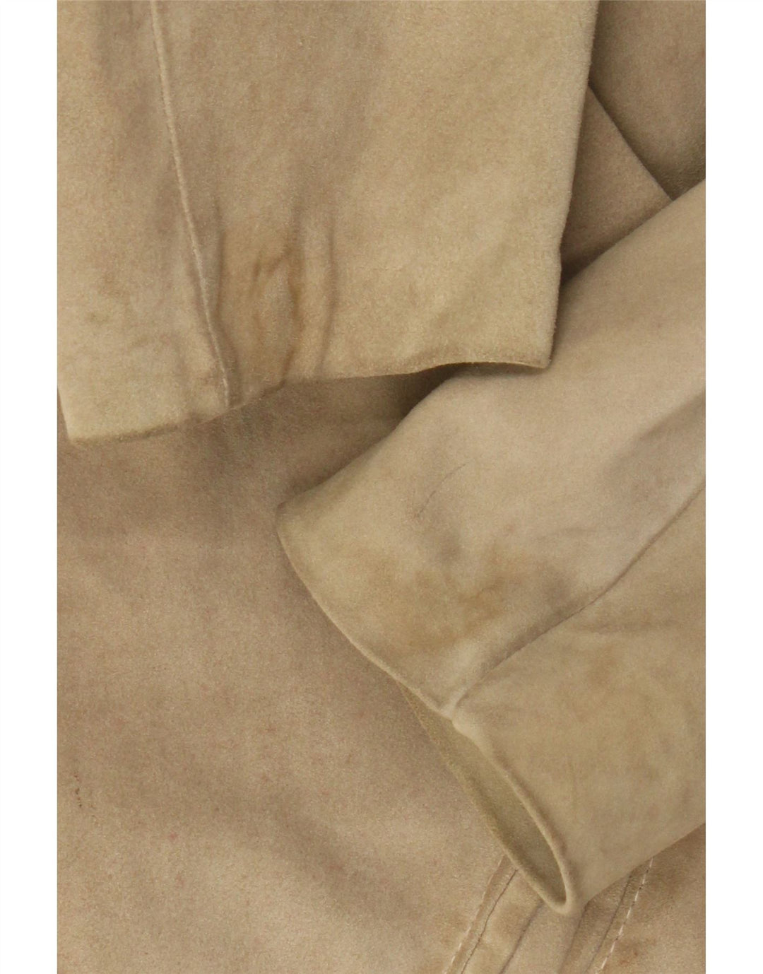 Vintage Damen Wildlederjacke IT 46 Großes Beige Leder