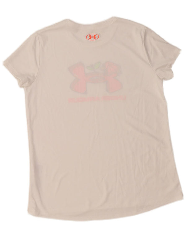 Under Armour Camiseta gráfica para niña 13-14 años XL Blanco Poliéster