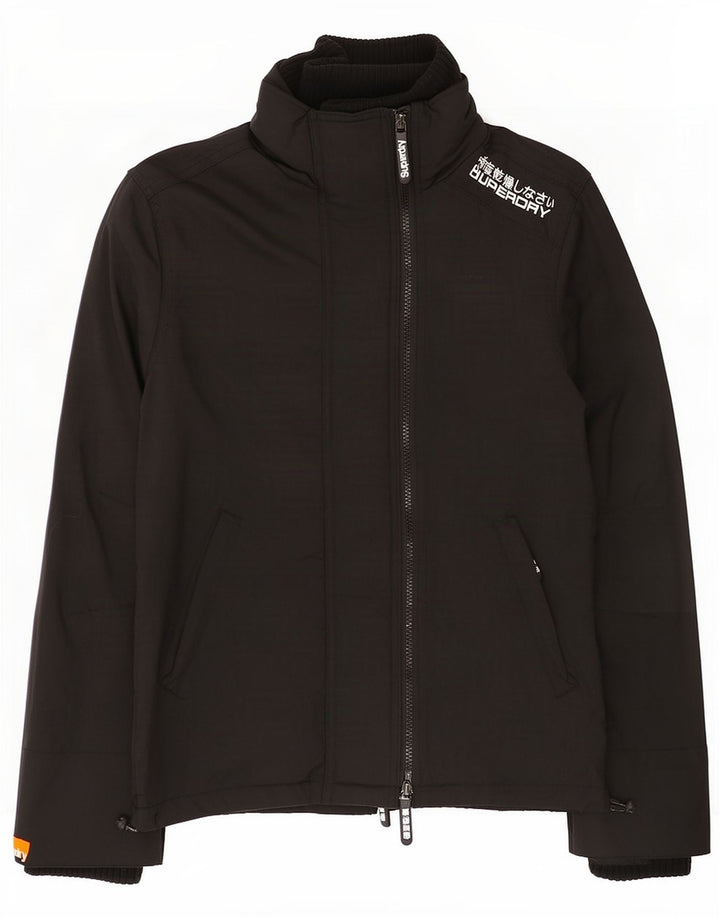 Superdry γυναικείο μπουφάν βροχής UK 10 Small Black Nylon