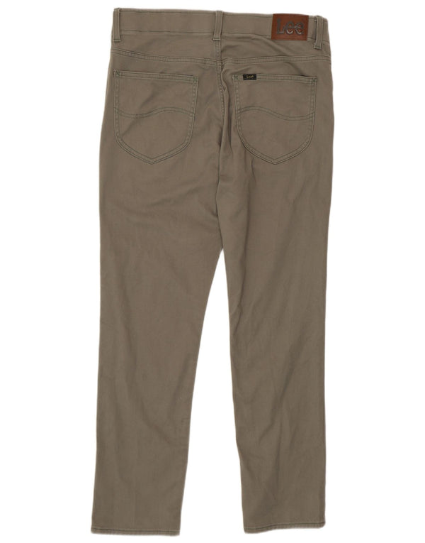 Lee Mens Extreme Motion Тонкие конические повседневные брюки W34 L30 Хаки Хлопок