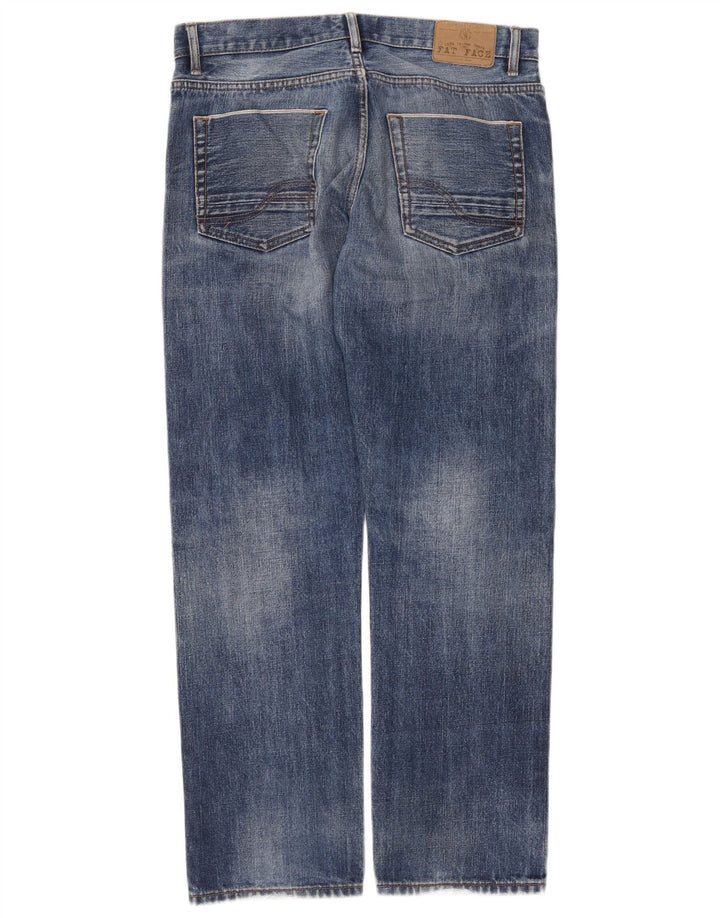 Fat Face Mens Straight Jeans W34 L31 Blue Cotton
