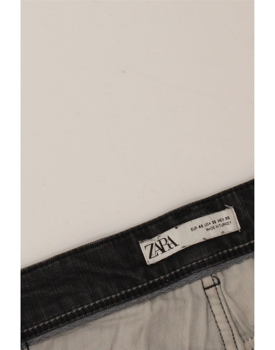 Zara Mens Slim Jeans EU 46 XL W36 L30 Black