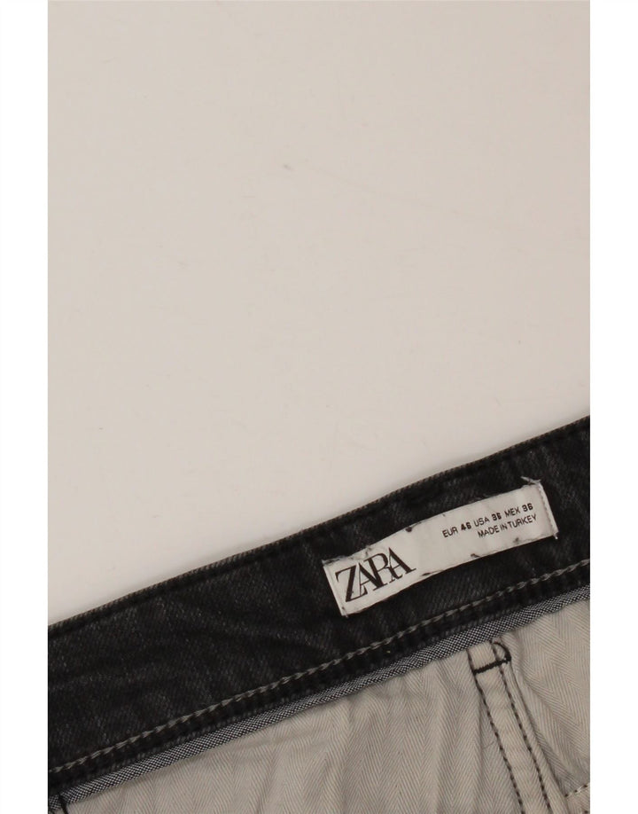 Zara Mens Slim Jeans EU 46 XL W36 L30 Black