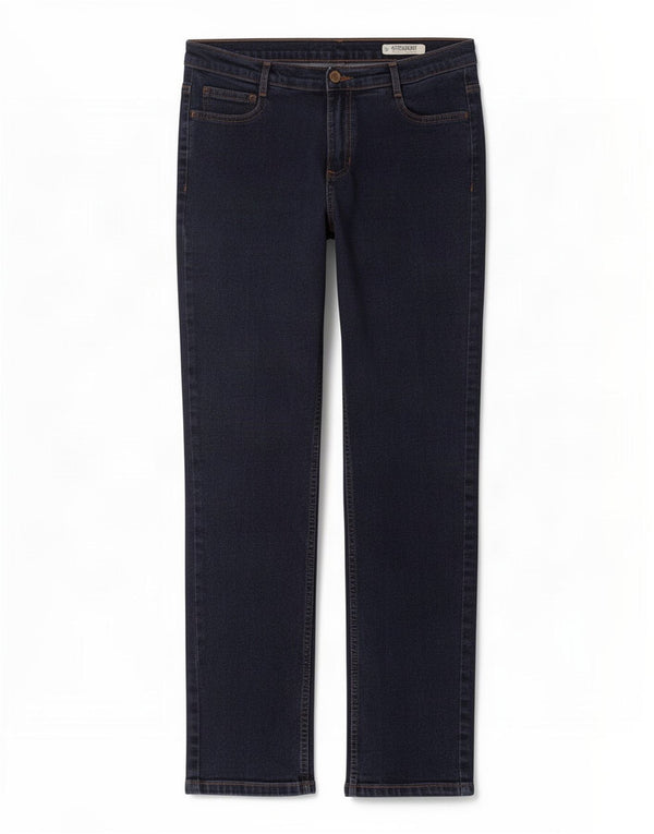 Marks & Spencer Damskie Regular Straight Jeans UK 14 Large W32 L30 Granatowe