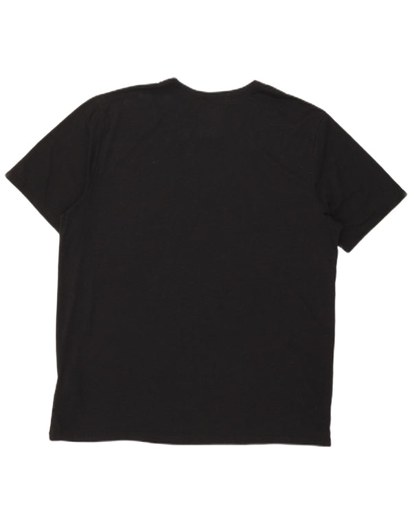 Nike Mens Dri Fit Graphic T-Shirt Top XL Black Polyester