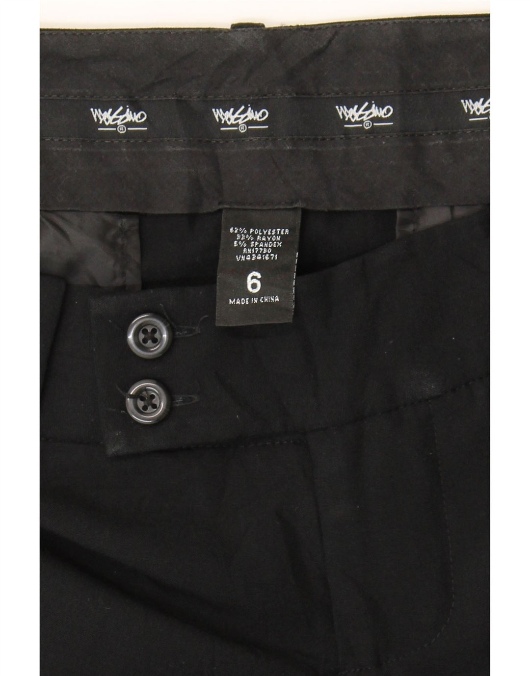 MOSSIMO Womens Chino Shorts US 6 Medium W30  Black Polyester Vintage Mossimo and Second-Hand Mossimo from Messina Hembry 