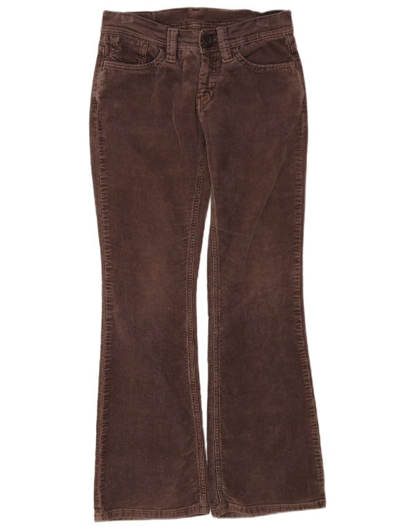 Levi's Womens Flare Corduroy Trousers W28 L30 Brown Cotton