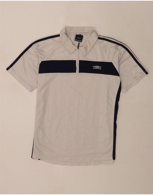 Umbro Herre Polo Shirt Medium White Colourblock