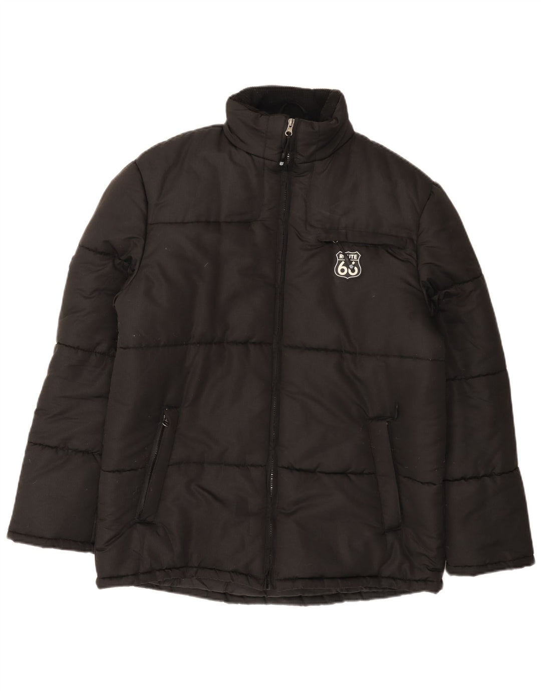 Route 66 Mens Padded Jacket UK 38 Medium Black Polyester