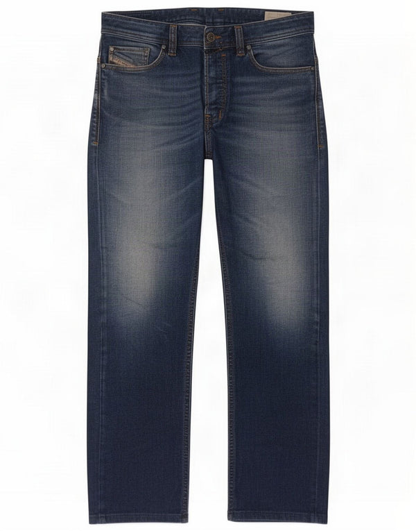 Diesel Mens Safado Straight Jeans W30 L29 Navy Blue Cotton