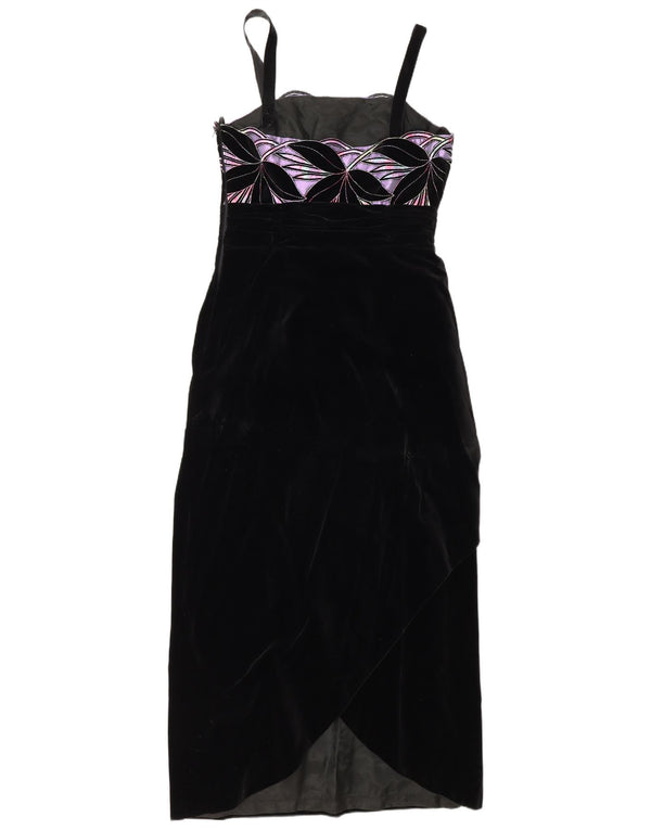 Cocktail Hoffmann Womens Sleeveless Maxi Dress IT 42 Medium Black
