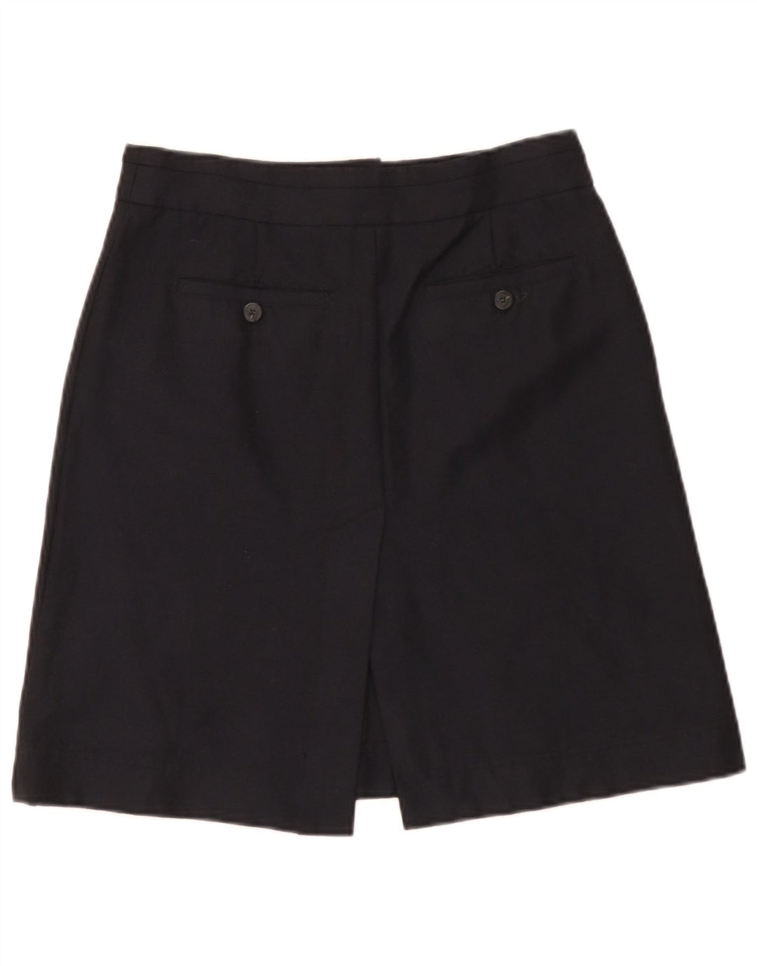 Mauro Grifoni Damen Minirock IT 44 Medium W30 Marineblaue Wolle