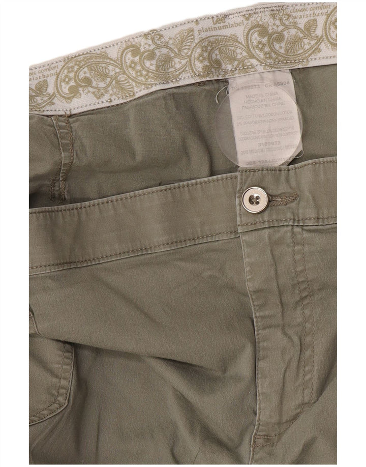 Pantaloni Capri da donna Lee W40 L19 cotone grigio