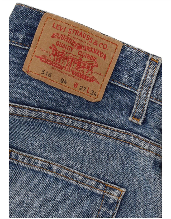 Levi's Mens 516 Cropped Jeans W27 L25 Blue