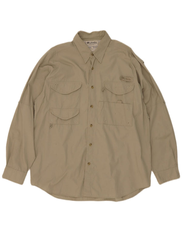 Columbia Herreskjorte Medium Khaki Bomuld