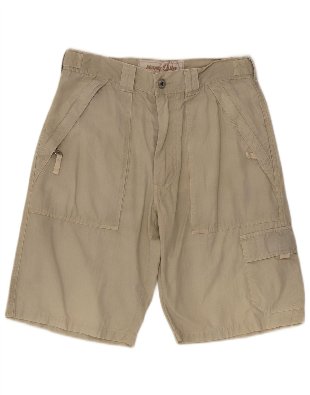 Pantaloncini cargo da uomo Murphy & Nye W32 cotone kaki medio