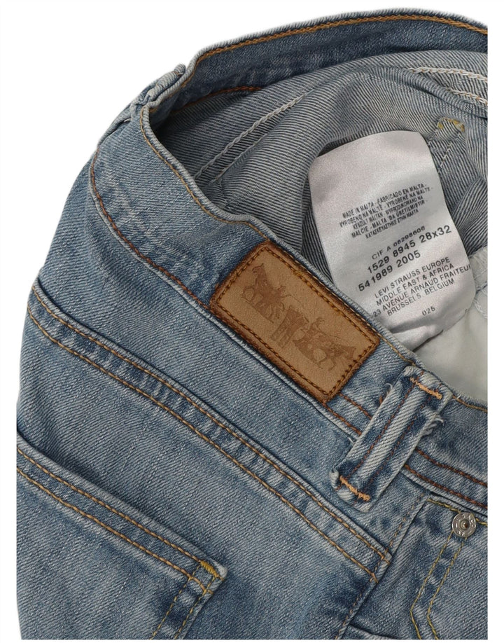 LEVI'S Womens Denim Shorts W28 Medium Blue Cotton