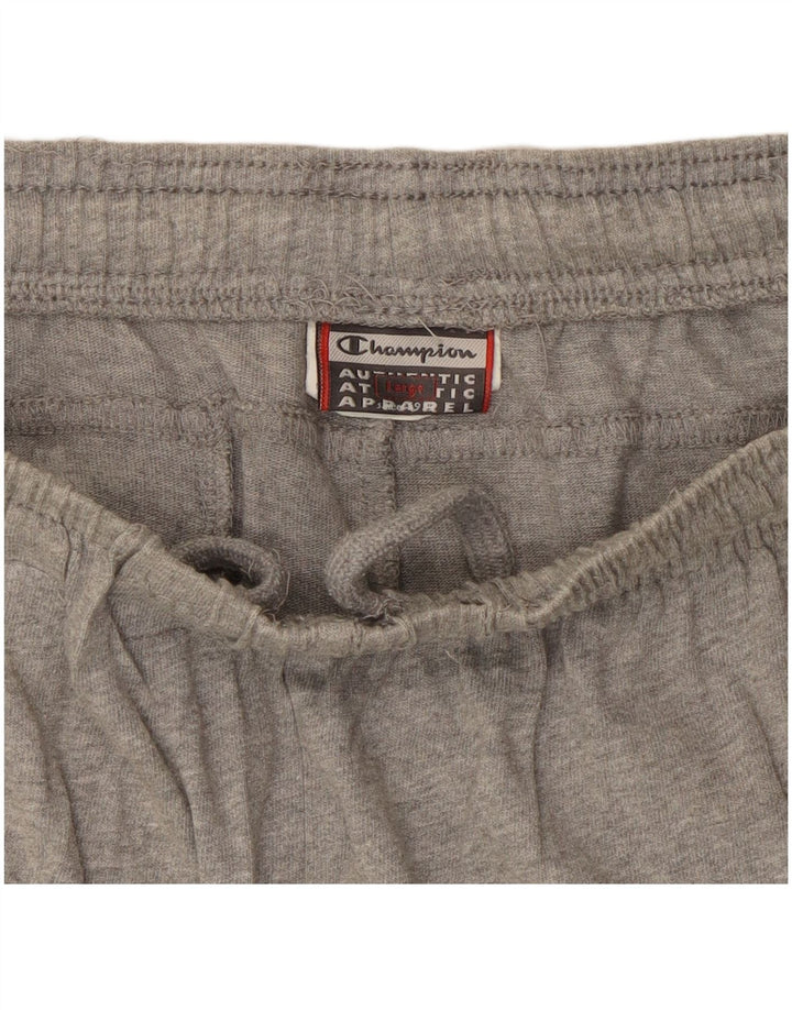 Champion Herren-Sportshorts, Größe L, Grau meliert