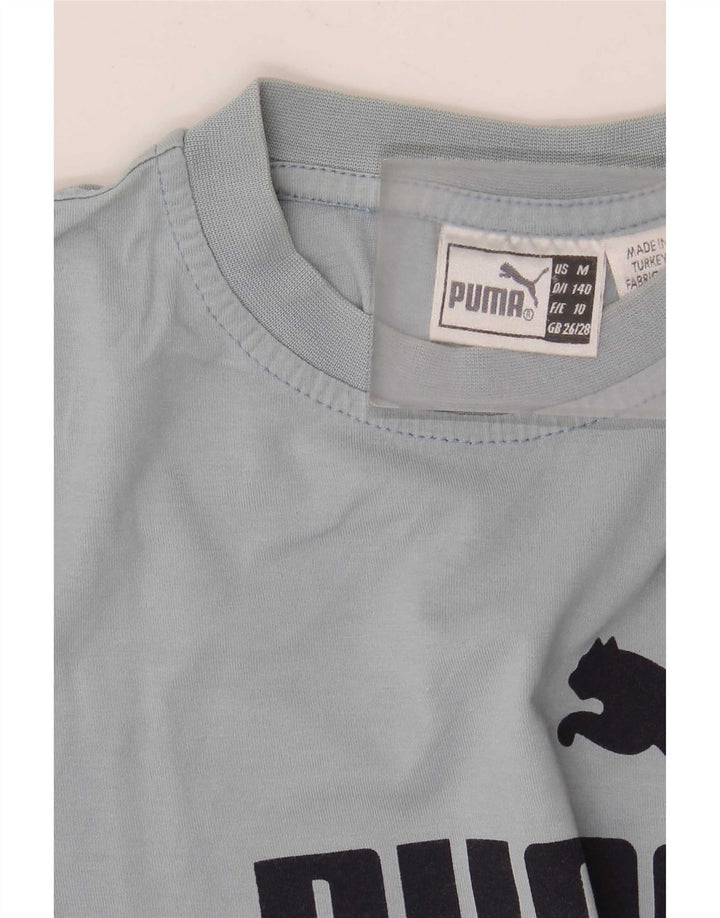 Puma drenge grafisk t-shirt top 9-10 år grå