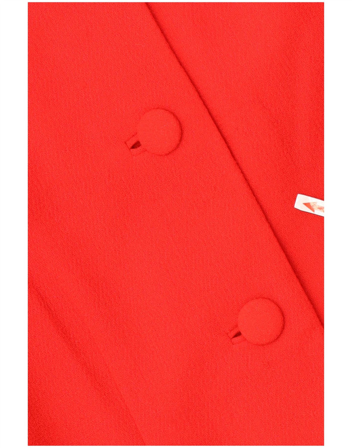 Uta Raasch Womens Overcoat UK 12 Medium Red Wool