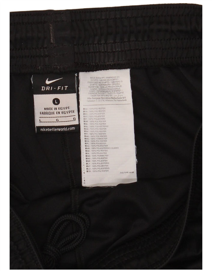 Мужские спортивные шорты Nike Dri Fit, большие черные, полиэстер