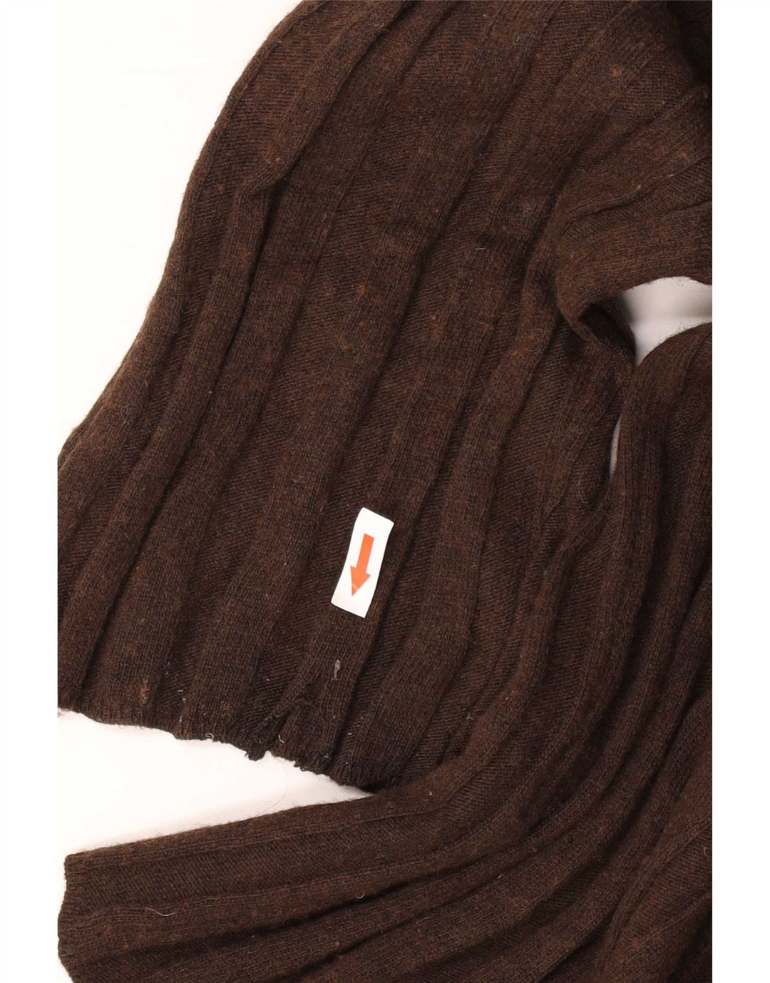 Damski sweter oversize z okrągłym dekoltem Zara UK 14 Średni brązowy poliamid