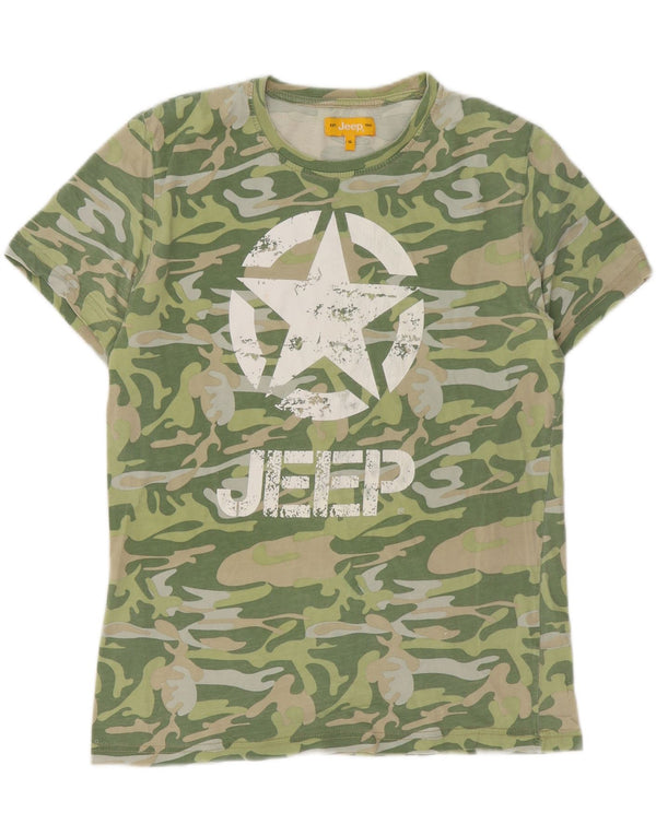 Мужская футболка с рисунком Jeep Top XL, зеленая камуфляжная