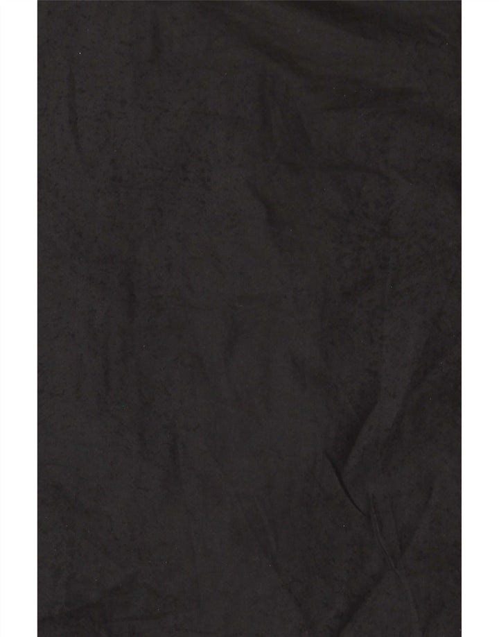 Adidas Mens Hooded Bomber Jacket UK 40 Large Black Colourblock Polyester