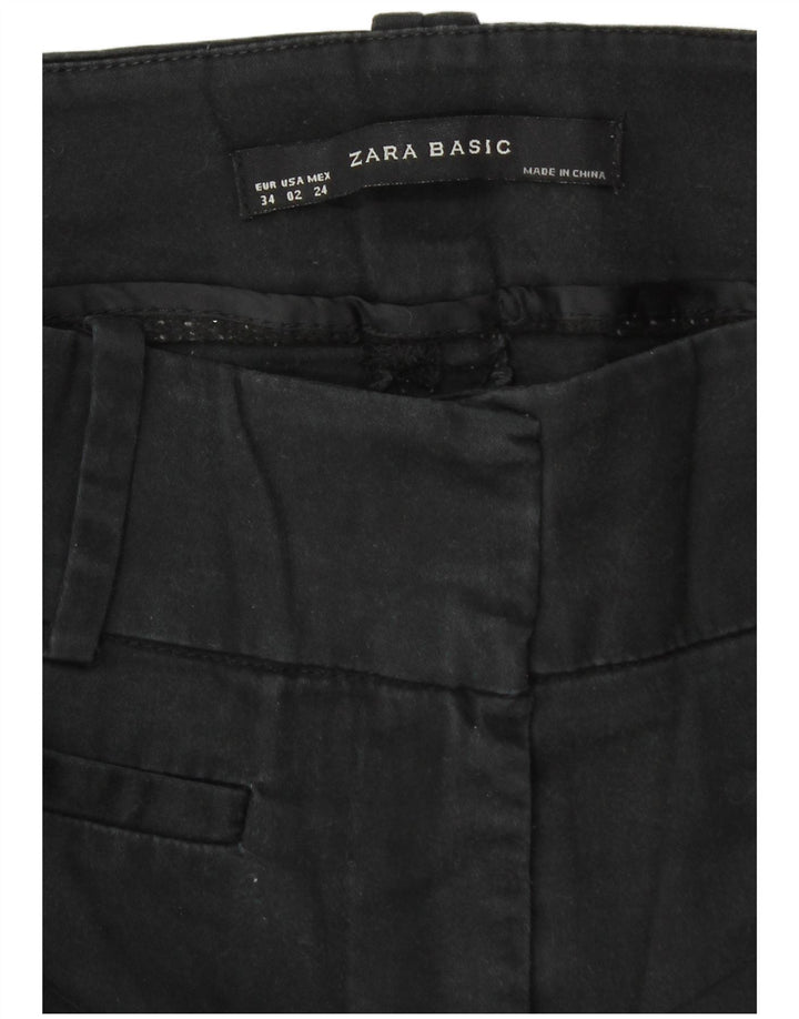 Zara Womens Casual Shorts EU 34 2XS W24 Grey