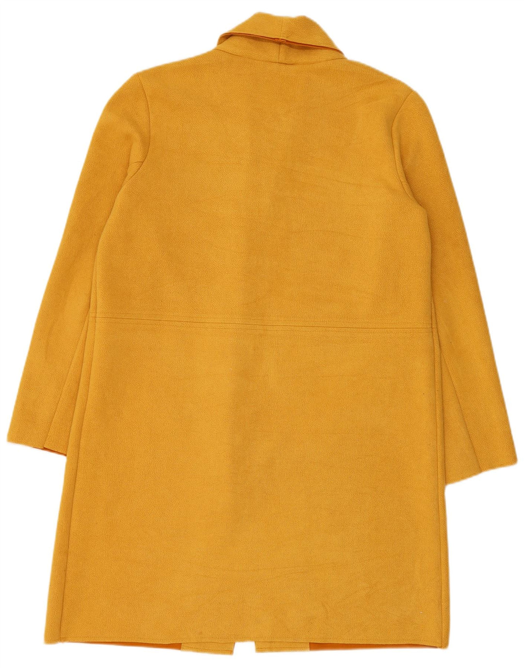 Zara Womens Oversized Open Overcoat UK 10 Small Yellow