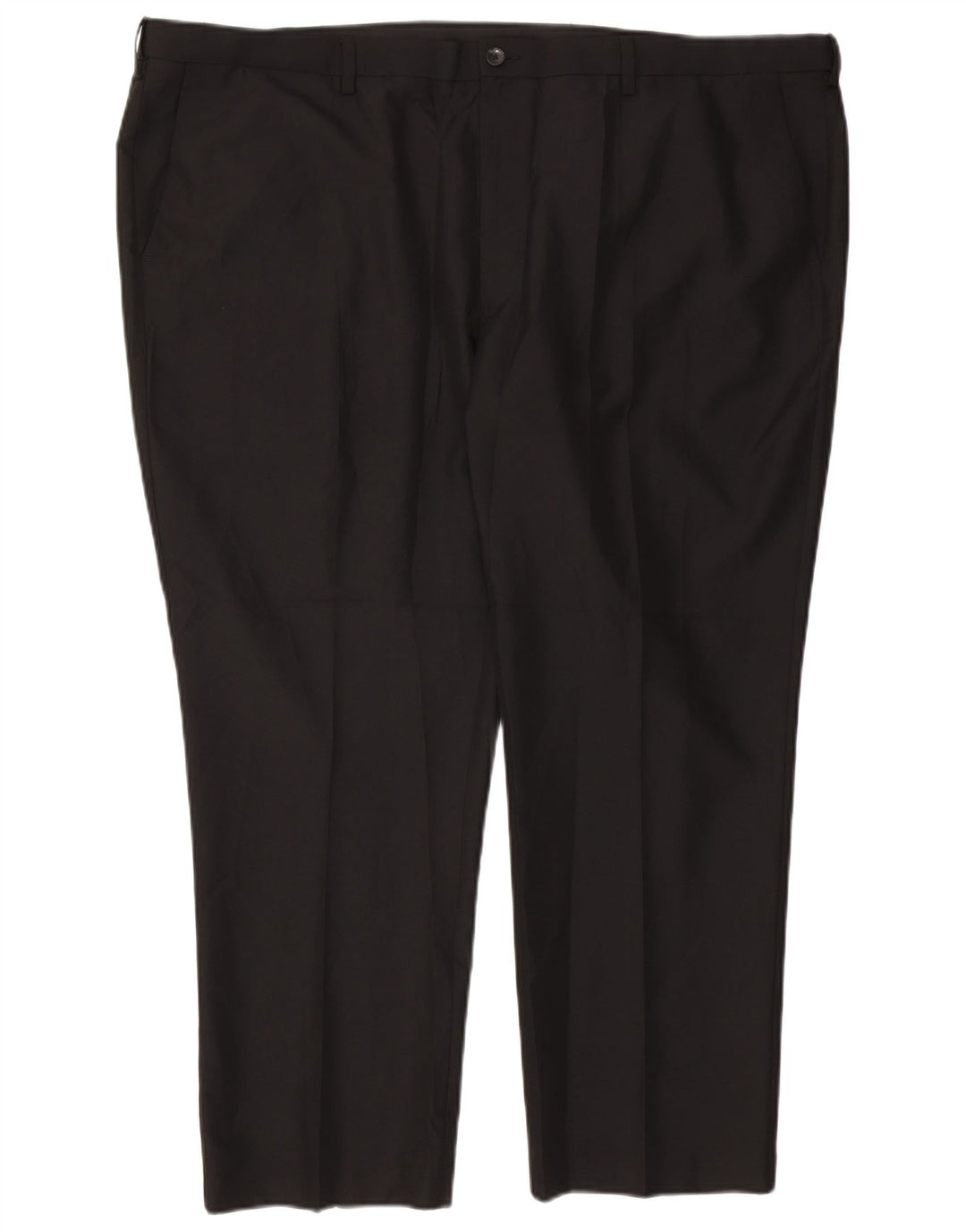 Marks & Spencer Mens Regular Fit Chino Trousers W50 L29 Black Polyester