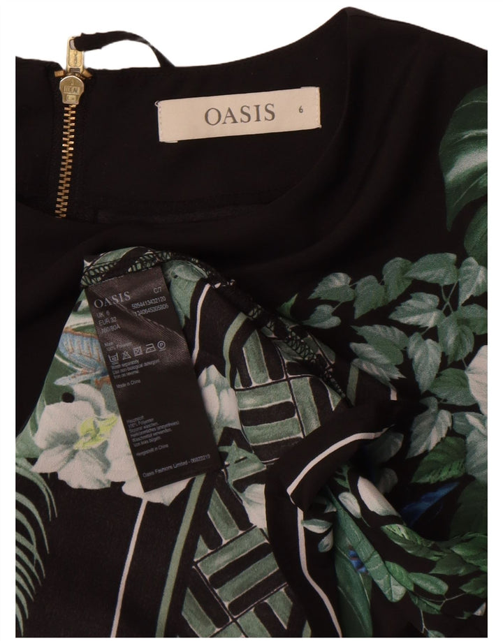 Camicetta da donna Oasis Top UK 6 XS Poliestere floreale nero