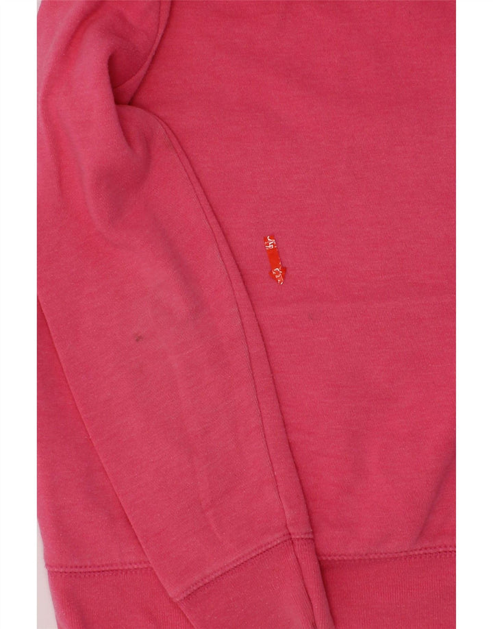 GAP Girls Graphic Hoodie Jumper 10-11 Years Pink Cotton Vintage Gap and Second-Hand Gap from Messina Hembry 